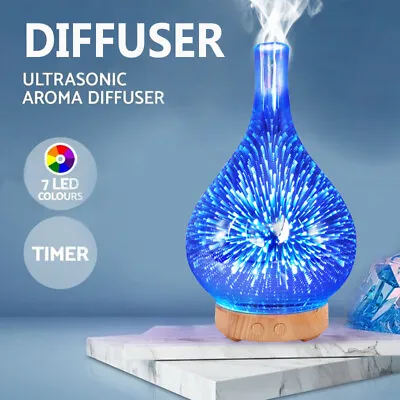 $27.99 • Buy Firework Aromatherapy Diffuser 3D Aroma Essential Oils Ultrasonic Air Humidifier