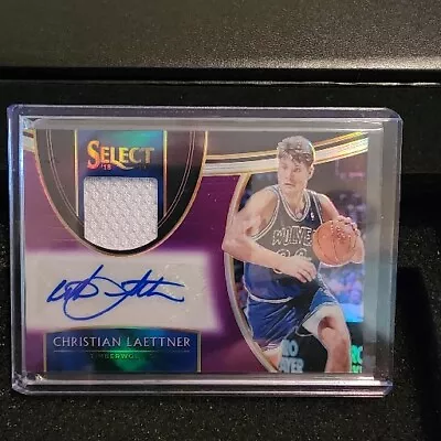 2018-19 Select Christian Laettner Patch Auto Card 19/65 Duke Timberwolves • $99.95