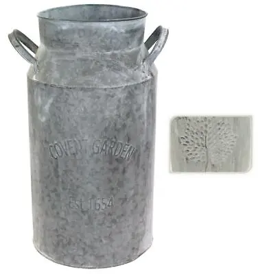 £45.99 • Buy Plant Flower Planter Pot Milk Churn Metal Zinc Covent Garden Mulberry Tree 50cm