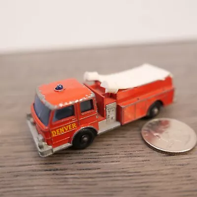 Vintage Matchbox Fire Pumper Truck (29-C) Red White Die Cast • $6.99