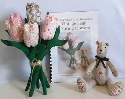 £6.95 • Buy Sewing Pattern Booklet. Vintage Bear & Spring Flowers