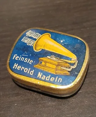 Gramophone Phonograph Needle Tin Nadeldose Herold German • $20