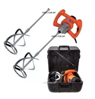 £100.99 • Buy Vitrex 1400w 240v Cement Plaster Mortar Paint Mixer Mixing Paddle X2 Mix1400