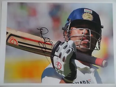 Sachin Tendulkar India Autograped A4 Photograph. • £199.99