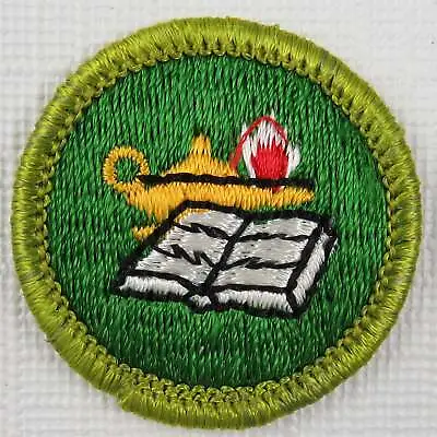 Reading Current Plastic Back Merit Badge [MB-169] • $2.95