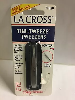 La Cross By Sally Hansen La Cross Tweezer Tini Point Tip 71928 NEW AND SEALED • $50.96