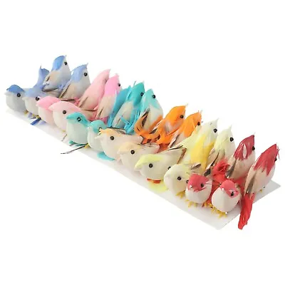 Simulation Feather Mini Multi Functional Arrangements Artificial Birds Set • $10.76