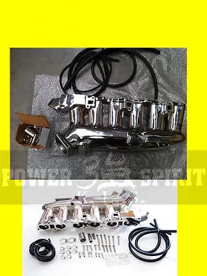 KLS POLISHED POWERplenum/inlet/INTAKE Manifold TURBO FIT RB25 SKYLINE R33 • $563.99