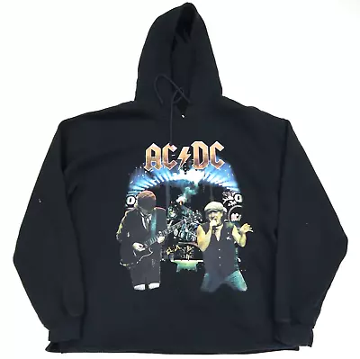 ACDC Vintage Black Ice Rock Band Hoodie European SZ Large (M5324) • £30.95