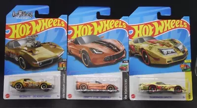 Hot Wheels Chevrolet Gas Monkey Garage 68 Corvette C7 Z06 Convertible Greenwood • $14.99