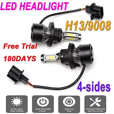 For Dodge Ram 1500 2500 3500 2006-2012 H13 LED Headlight Bulbs High&Low Beam 2X  • $12.30