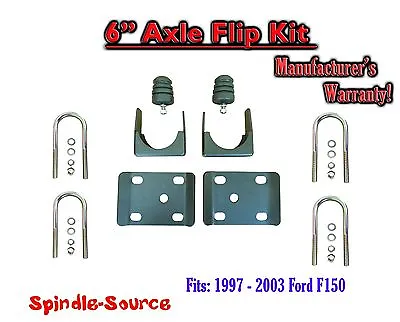 6  Lowering Drop REAR AXLE FLIP KIT U-bolts FOR 97 - 03 Ford F-150 • $114.17