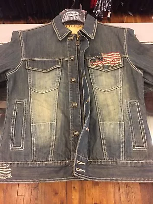 Pelle Pelle Marc Buchanan Denim Jean Jacket • $20