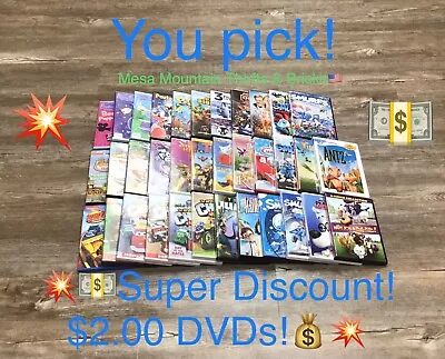 DVD Family Movies & Cartoons You Pick! Dreamworks Nickelodeon Family & Kids🇺🇸 • $1.50