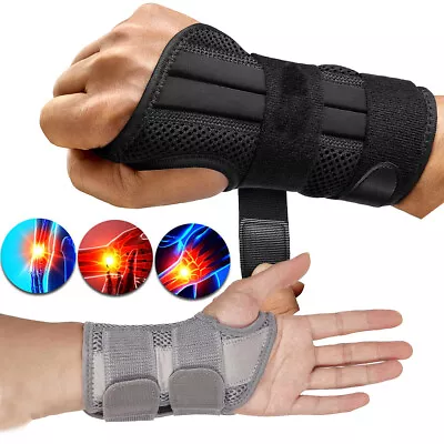 Wrist Support Hand Brace Splint For Sprain Injury Carpal Tunnel Pain Arthritis • £8.99