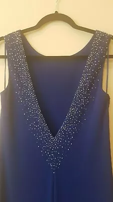 £20 • Buy Stunning Dress  Full Length - Astra Blue  Size 10  - After Six By Ronald Joyce