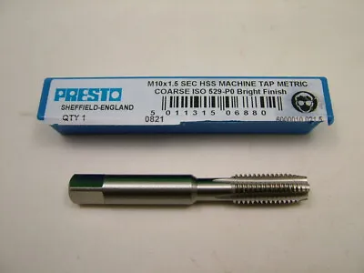 HSS Machine Tap M10 Metric Coarse Thread Top Quality Genuine Presto Second Cut • £6.18