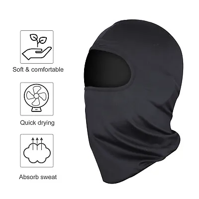 Men Balaclava Black Face Mask Lightweight Motorcycle Winter Warmer Ski Neck • $6.30