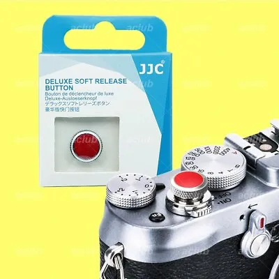 Deluxe Soft Shutter Release Button Silver Red For Fujifilm X-Pro3 E3 T5 X100VI • $15.70