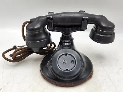 Vintage Pat.1924 Western Electric B1 102 Metal Non-Dial Desk Phone + E1 Handset • $124.65