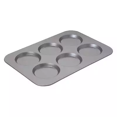 Chicago Metallic Professional 6-cup Muffin Top Pan NON STICK COATING Easy Clean • $16.91