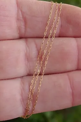 Vintage Fine 14kt Yellow Gold Cable Style Chain - 0.5 Grams / 17.5  Long • $69.95
