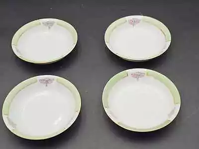 Vintage Art Deco Pink & Mint Gold Trim Japan Dessert Berry Bowls 5 1/4  D • $9.95