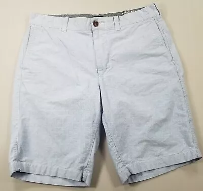 J Crew Men Shorts 32 Blue Chambray Cotton Classiccore Preppy Summer Beach Casual • $14.75