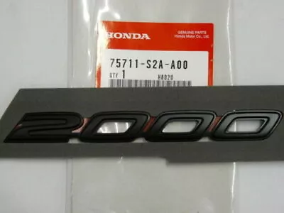 Genuine Honda 00-09 S2000 CR AP1 AP2 Side Fender Black Emblems 75711-S2A-A00 OEM • $65