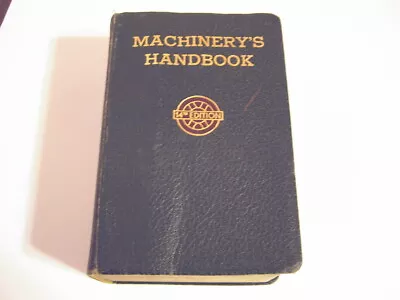 Machinery's Handbook 1949 Vintage Machinist Shop Drafting Engineer Toolmaker 14 • $39