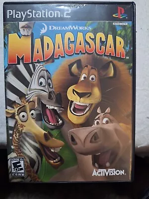 Madagascar (PS2 PlayStation 2 2002) Complete W/ Manual CIB Black Label • $7.99