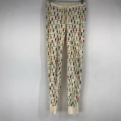 Hanna Andersson - Women's Small - Multicolor Christmas Lights Pajama Bottoms • $18