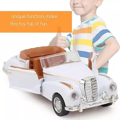 Mini Stimulation Alloy Classic Car Roadster Sound And Light Model Toy Vehicle • $17.09