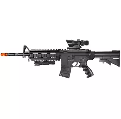 Heavy Version M4 Airsoft Spring Rifle With Flashlight And Red Dot Sight   • $59.99