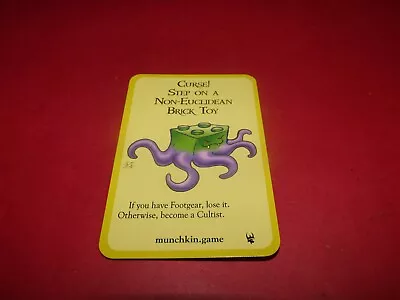 Steve Jackson Games:Munchkin Curse! Step On A Non-Euclidean Block Toy Promo Card • $3.99