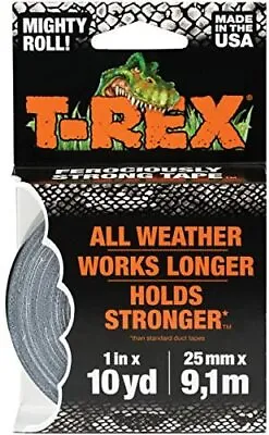 T Rex Tape Ferociously Strong Waterproof Graphite Grey Tape 25mm X 9.14m A High • £5.99