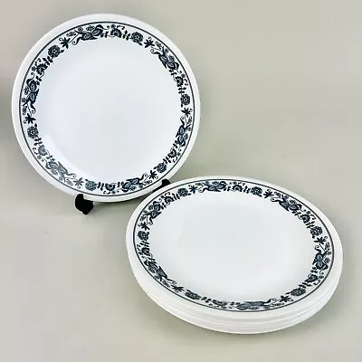 Set Of 8 Vintage Corelle Old Town Blue Onion 8 1/2”  Luncheon Salad Plates • $26.60