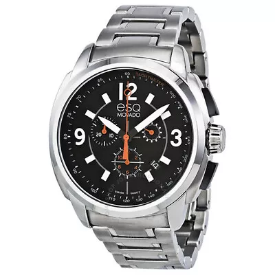 ESQ By Movado 07301415 Excel Black Dial Chronograph Tachymeter Men's Watch $495 • $351