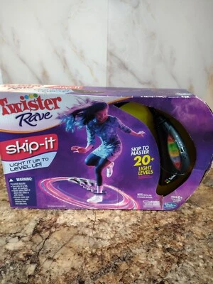 $57 • Buy Twister Rave Skip It Electronic Light Up Jump Hop Party Game Black Hasbro