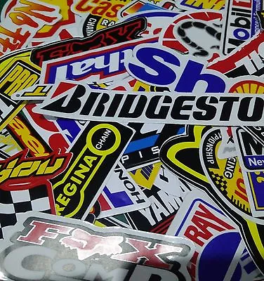 60 Mixed Random Sticker Decal Bike ATV Car Race Helmet Motocross Stickers Lot • $11.90