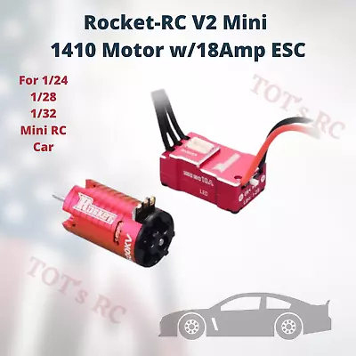 Surpass Hobby Rocket V2 Mini Z 1410 2500KV 3500KV 9500KV Brushless Motor&18A ESC • $11.99