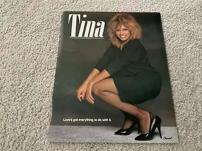 Tina Turner 1985 Love’s Got Everything To Do Sexy Original Print Poster Type Ad • $9.50