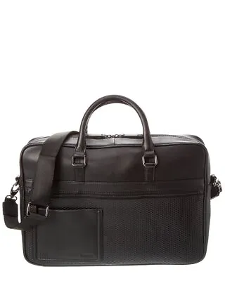 Ted Baker Canvess Textured Leather Document Bag Men's Black Os • $148.79