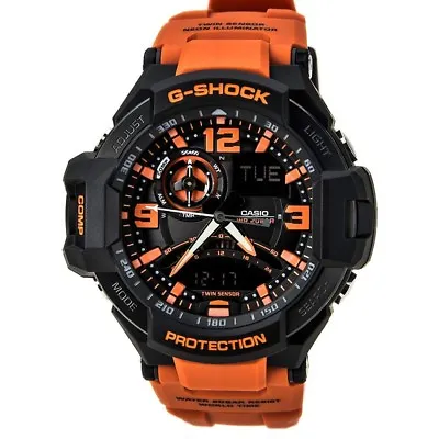 CASIO GA-1000-4A G-SHOCK SKY COCKPIT Quartz Orange&Black Men's Watch From JAPAN • $248.99