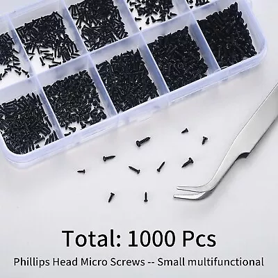 Small Metric Screws Assortment Kit Phillips Pan Head Watches Cell Phone 750 PCS • $10.49