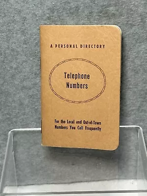 Bell System Telephone Numbers Note  Book Clear Vintage • $9