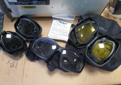 £44.99 • Buy New British Army ESS V12 Goggles Spare Lenses Anti Fog Cloth (ref1)
