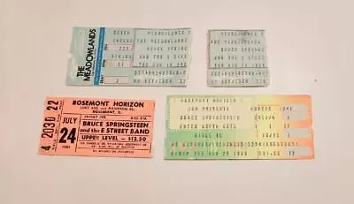 4 VINTAGE 1980s BRUCE SPRINGSTEEN TICKET STUBS-ROSEMONT-MEADOWLANDS • $29.99