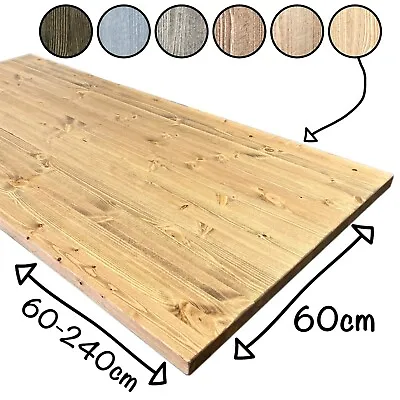 DIY   Solid Pine Dining Table Top - 60-240cm X 60cm • £140