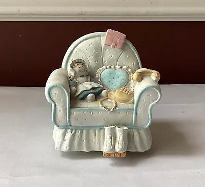 VTG George Good (GG) Music Box Chair With Doll Phone & Roller Skates Works • $25.99